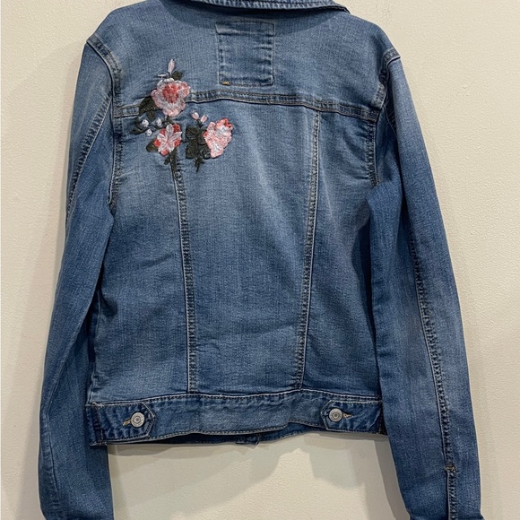 Distressed Vintage Mudd Floral Denim Jacket - Picture 6 of 10